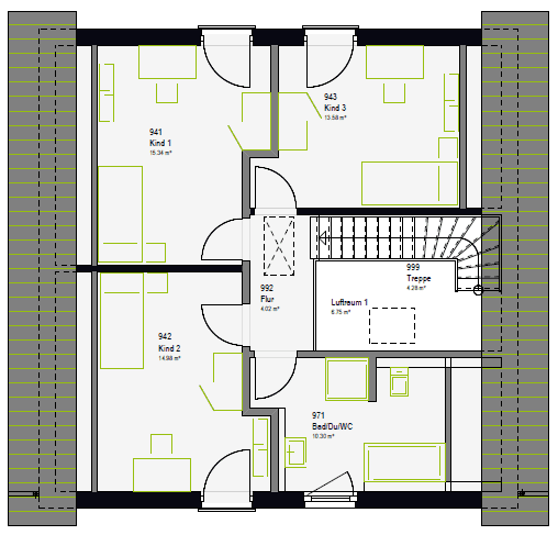 massa haus Musterhaus, Ansicht 2