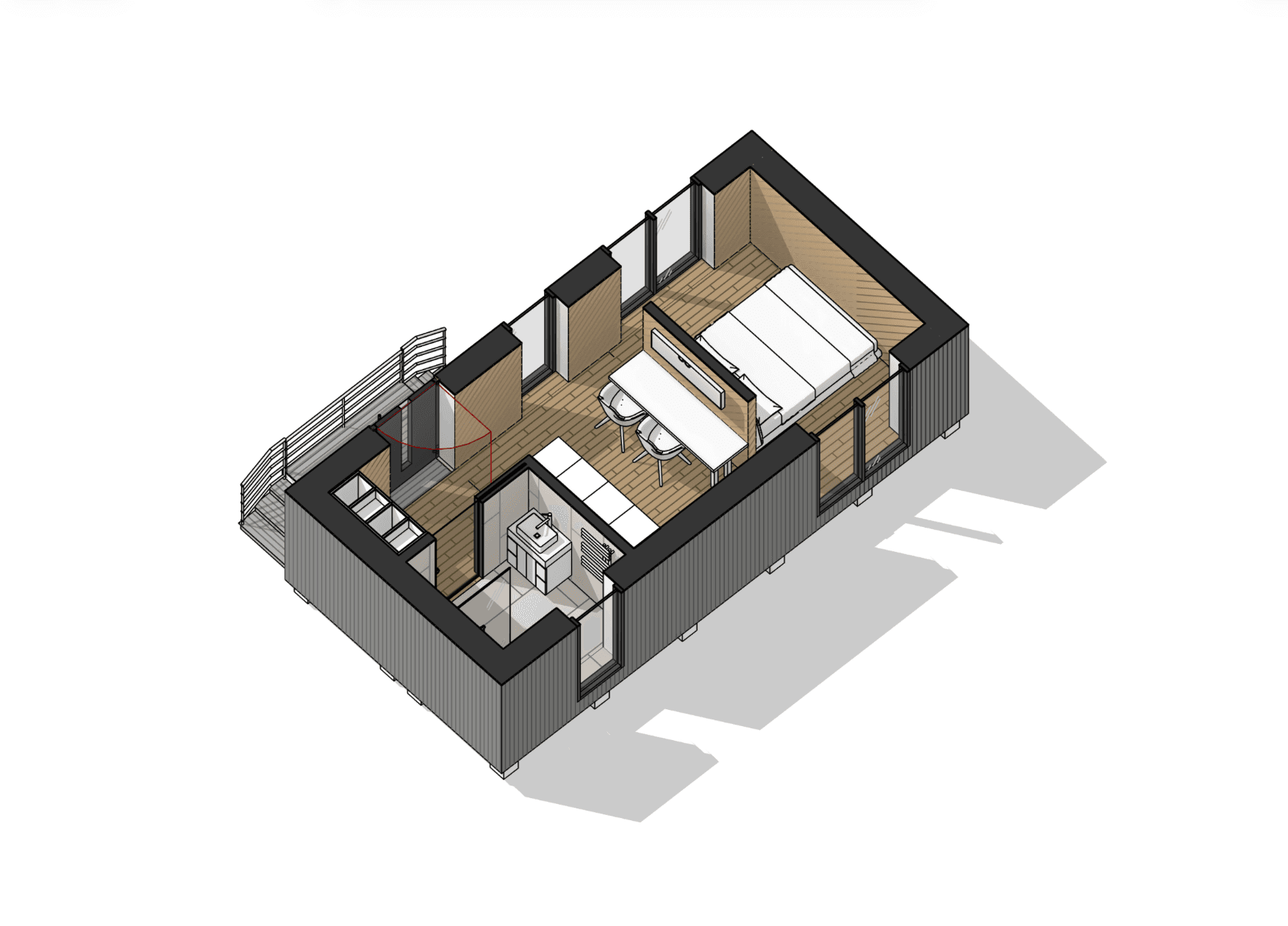 VN Modulhaus Musterhaus, Ansicht 7